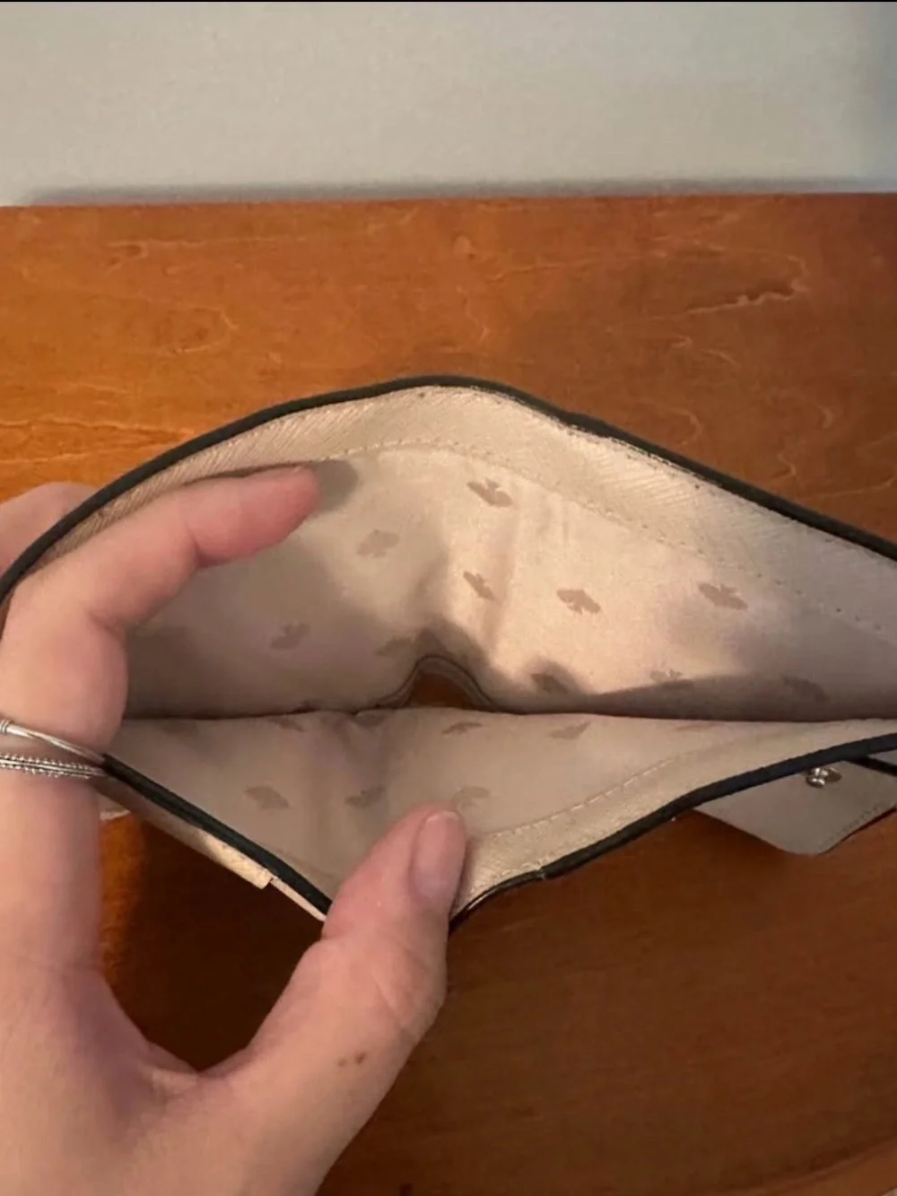 kate spade Black Pebbled Leather Zip Around Wallet